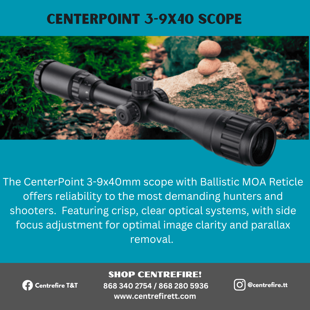 3-9×40 mm CenterPoint Scope – CentreFire Advanced Security 3-9×40 mm CenterPoint Scope – CentreFire Advanced Security